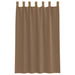 Gordijnen voile met lussen 2 st 140x175 cm lichtbruin