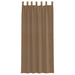 Gordijnen voile met lussen 2 st 140x225 cm lichtbruin