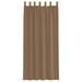 Gordijnen voile met lussen 2 st 140x245 cm lichtbruin