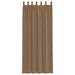 Gordijnen voile met lussen 2 st 140x260 cm lichtbruin