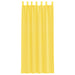 Gordijnen voile met lussen 2 st 140x225 cm geel