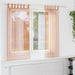Gordijnen voile met lussen 2 st terracotta 140x175 cm