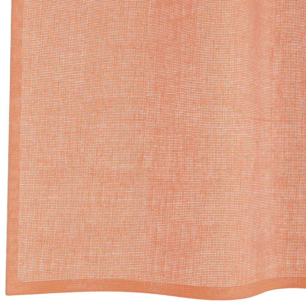 Gordijnen met lussen 2 st terracotta 140x245 cm
