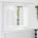 Gordijnen voile met lussen 2 st 140x175 cm wit
