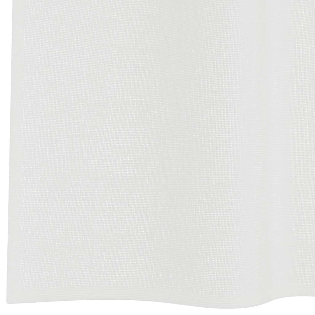 Gordijnen met lussen 2 st 140x245 cm wit