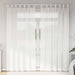 Gordijnen met lussen 2 st 140x245 cm wit
