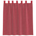 Gordijnen voile met lussen 2 st 140x140 cm wijnrood