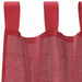 Gordijnen voile met lussen 2 st 140x140 cm wijnrood