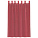 Gordijnen voile met lussen 2 st 140x175 cm wijnrood