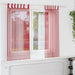 Gordijnen voile met lussen 2 st 140x175 cm wijnrood