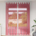 Gordijnen met lussen 2 st 140x260 cm wijnrood