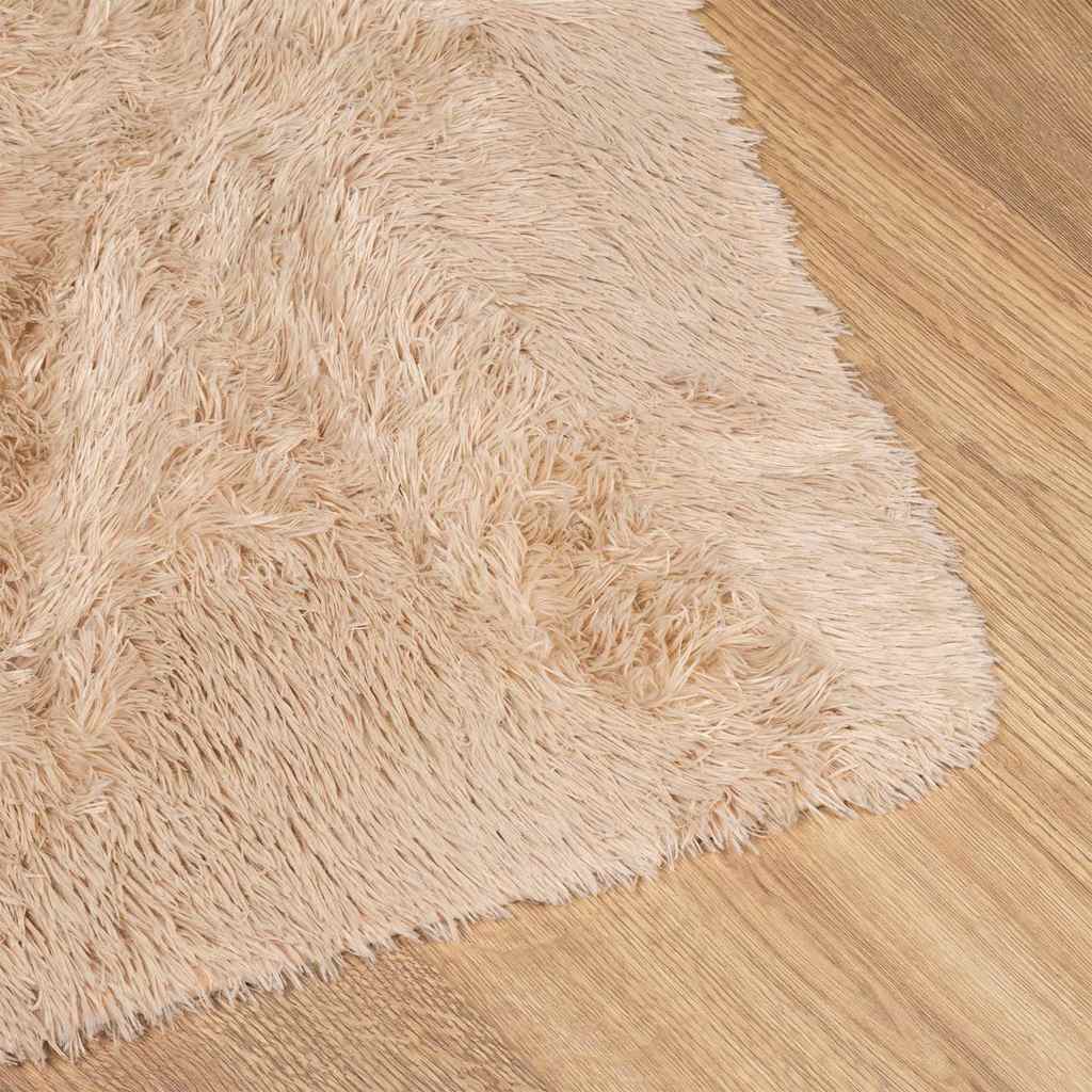 Hoogpolig vloerkleed NAVARRA 60x100 cm polyester beige