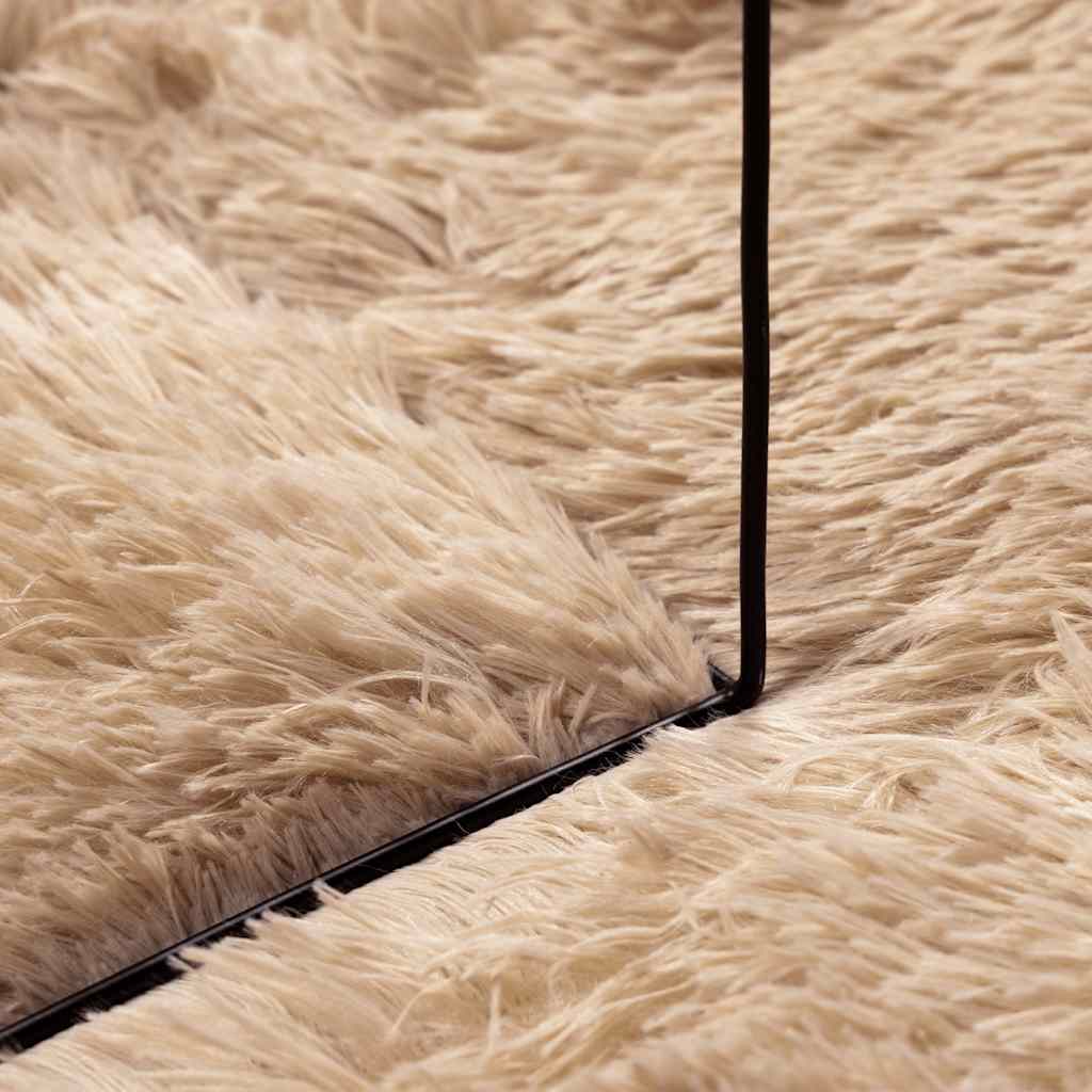 Hoogpolig vloerkleed NAVARRA 60x100 cm polyester beige