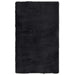 Hoogpolig vloerkleed NAVARRA 60x100 cm polyester zwart