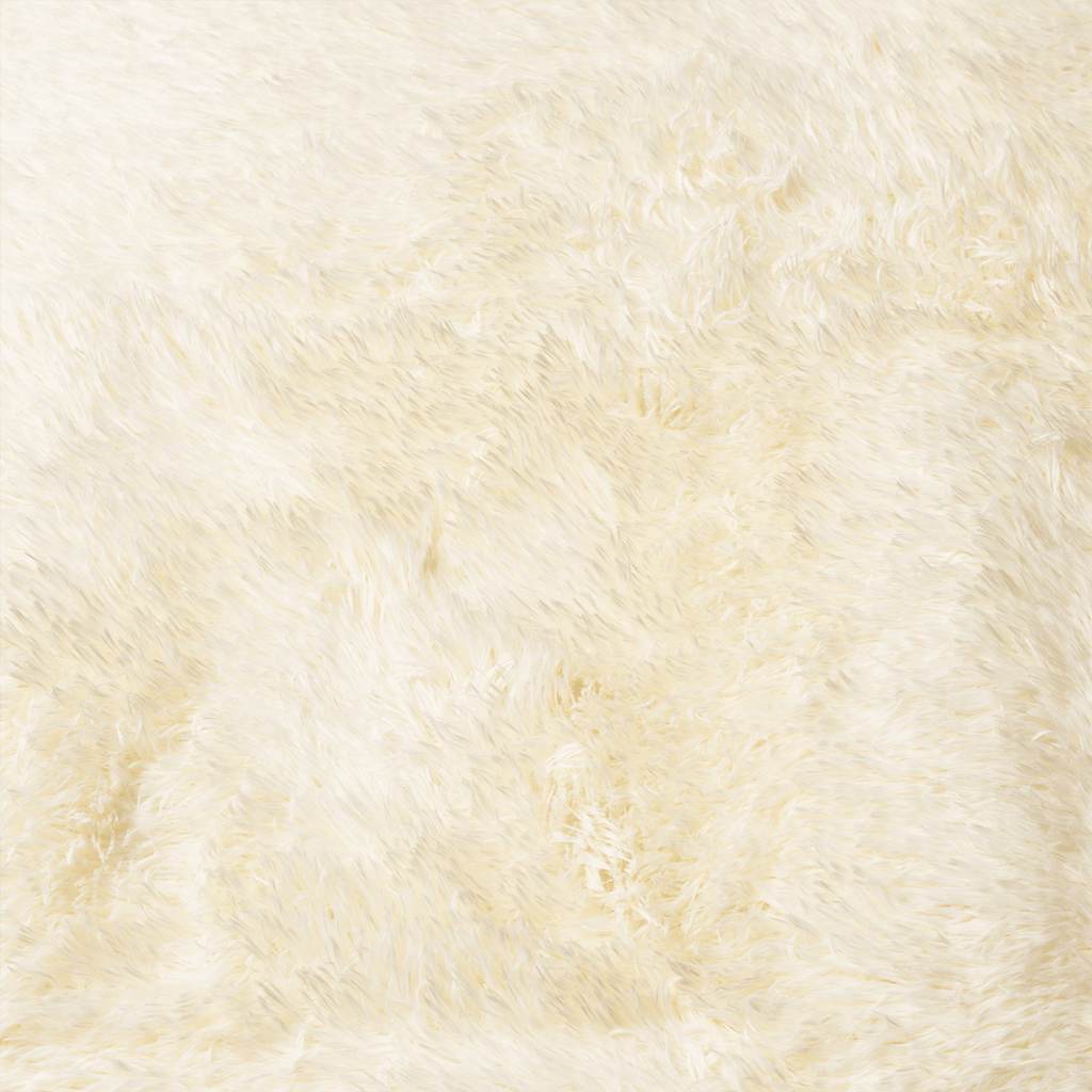 Hoogpolig vloerkleed NAVARRA 60x100 cm polyester crèmekleurig