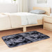 Hoogpolig vloerkleed NAVARRA 60x100 cm polyester donkergrijs