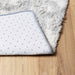 Hoogpolig vloerkleed NAVARRA 60x100 cm polyester lichtgrijs