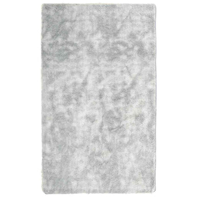 Hoogpolig vloerkleed NAVARRA 60x100 cm polyester zilvergrijs