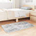 Hoogpolig vloerkleed NAVARRA 60x100 cm polyester zilvergrijs