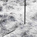 Hoogpolig vloerkleed NAVARRA 60x100 cm polyester zilvergrijs