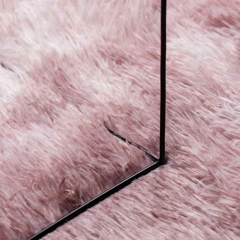 Hoogpolig vloerkleed NAVARRA 80x150 cm polyester stoffig roze