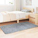 Hoogpolig vloerkleed NAVARRA 80x150 cm polyester lichtgrijs