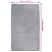 Hoogpolig vloerkleed NAVARRA 80x150 cm polyester zilvergrijs