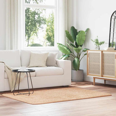 Hoogpolig vloerkleed NAVARRA 120x170 cm polyester beige