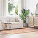 Hoogpolig vloerkleed NAVARRA 120x170 cm polyester beige
