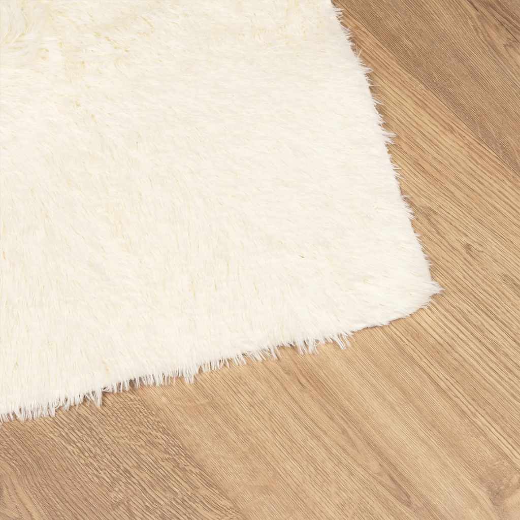Hoogpolig vloerkleed NAVARRA 120x170 cm polyester crèmekleurig