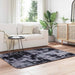 Hoogpolig vloerkleed NAVARRA 120x170 cm polyester donkergrijs