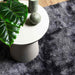 Hoogpolig vloerkleed NAVARRA 120x170 cm polyester donkergrijs