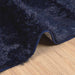 Hoogpolig vloerkleed NAVARRA 120x170 cm polyester marineblauw