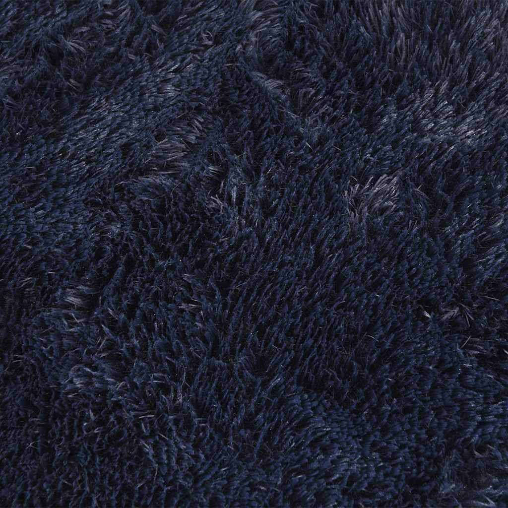 Hoogpolig vloerkleed NAVARRA 120x170 cm polyester marineblauw