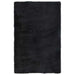 Hoogpolig vloerkleed NAVARRA 130x200 cm polyester zwart