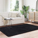 Hoogpolig vloerkleed NAVARRA 130x200 cm polyester zwart