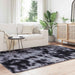 Hoogpolig vloerkleed NAVARRA 130x200 cm polyester donkergrijs