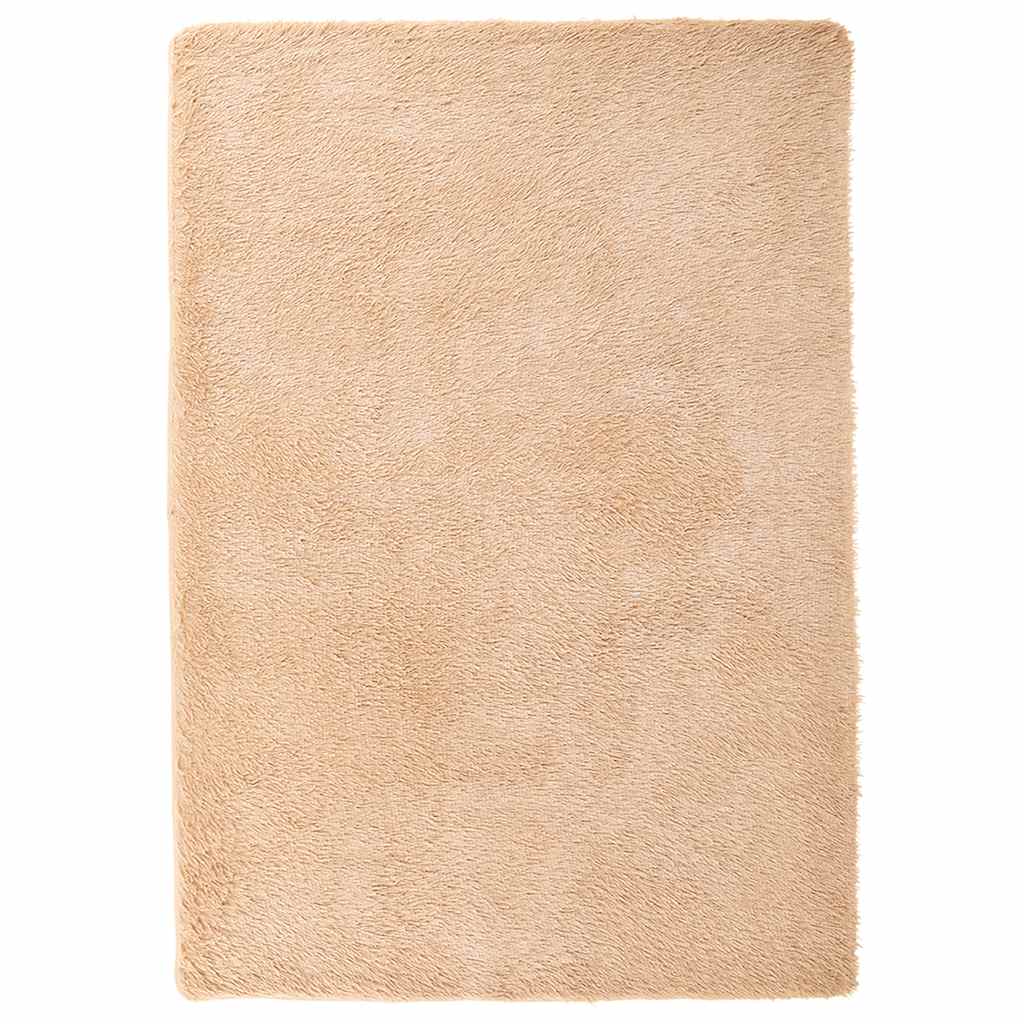 Hoogpolig vloerkleed NAVARRA 160x230 cm polyester beige