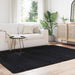 Hoogpolig vloerkleed NAVARRA 160x230 cm polyester zwart