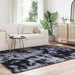 Hoogpolig vloerkleed NAVARRA 160x230 cm polyester donkergrijs
