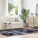 Hoogpolig vloerkleed NAVARRA 160x230 cm polyester donkergrijs