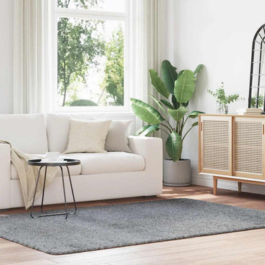 Hoogpolig vloerkleed NAVARRA 160x230 cm polyester lichtgrijs