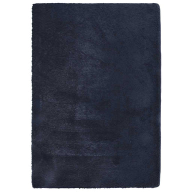 Hoogpolig vloerkleed NAVARRA 160x230 cm polyester marineblauw