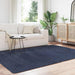 Hoogpolig vloerkleed NAVARRA 160x230 cm polyester marineblauw