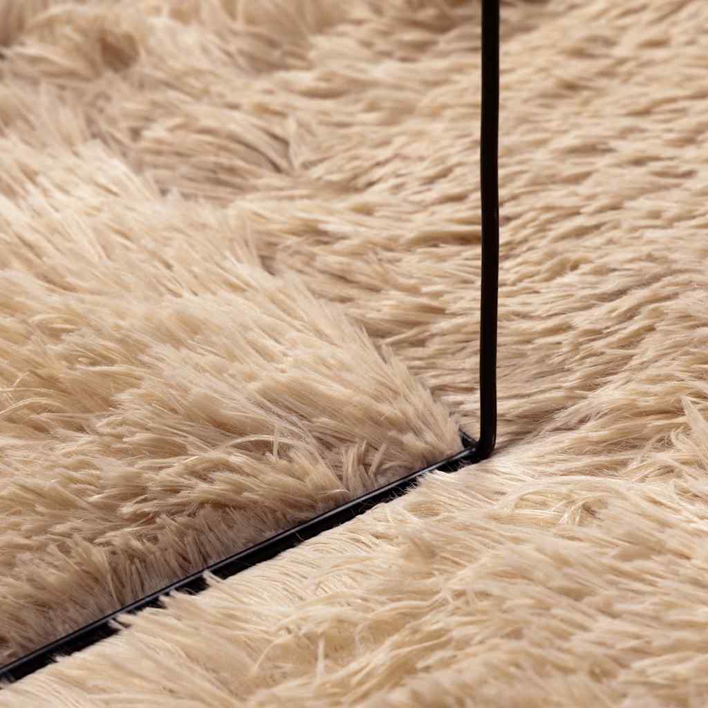 Hoogpolig vloerkleed NAVARRA 200x290 cm polyester beige
