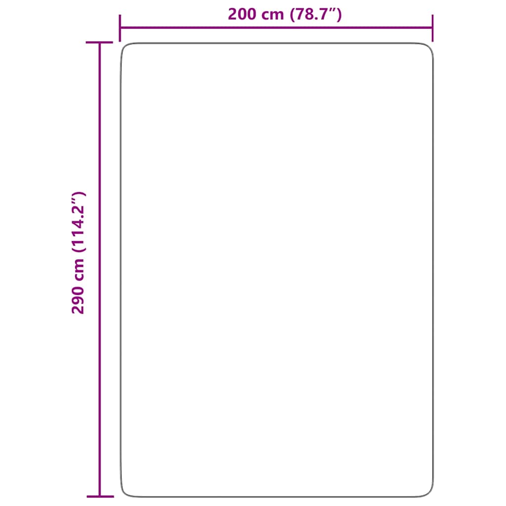 Hoogpolig vloerkleed NAVARRA 200x290 cm polyester zwart