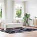 Hoogpolig vloerkleed NAVARRA 200x290 cm polyester donkergrijs