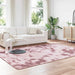 Hoogpolig vloerkleed NAVARRA 200x290 cm polyester stoffig roze