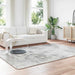 Hoogpolig vloerkleed NAVARRA 200x290 cm polyester lichtgrijs