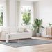 Hoogpolig vloerkleed NAVARRA 200x290 cm polyester lichtgrijs